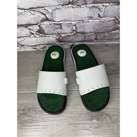 Reef Golf Flip Flops Mulligan II Turf Grass Tee Holder Rare Slides Men 8M US/40 - Picture 11 of 16